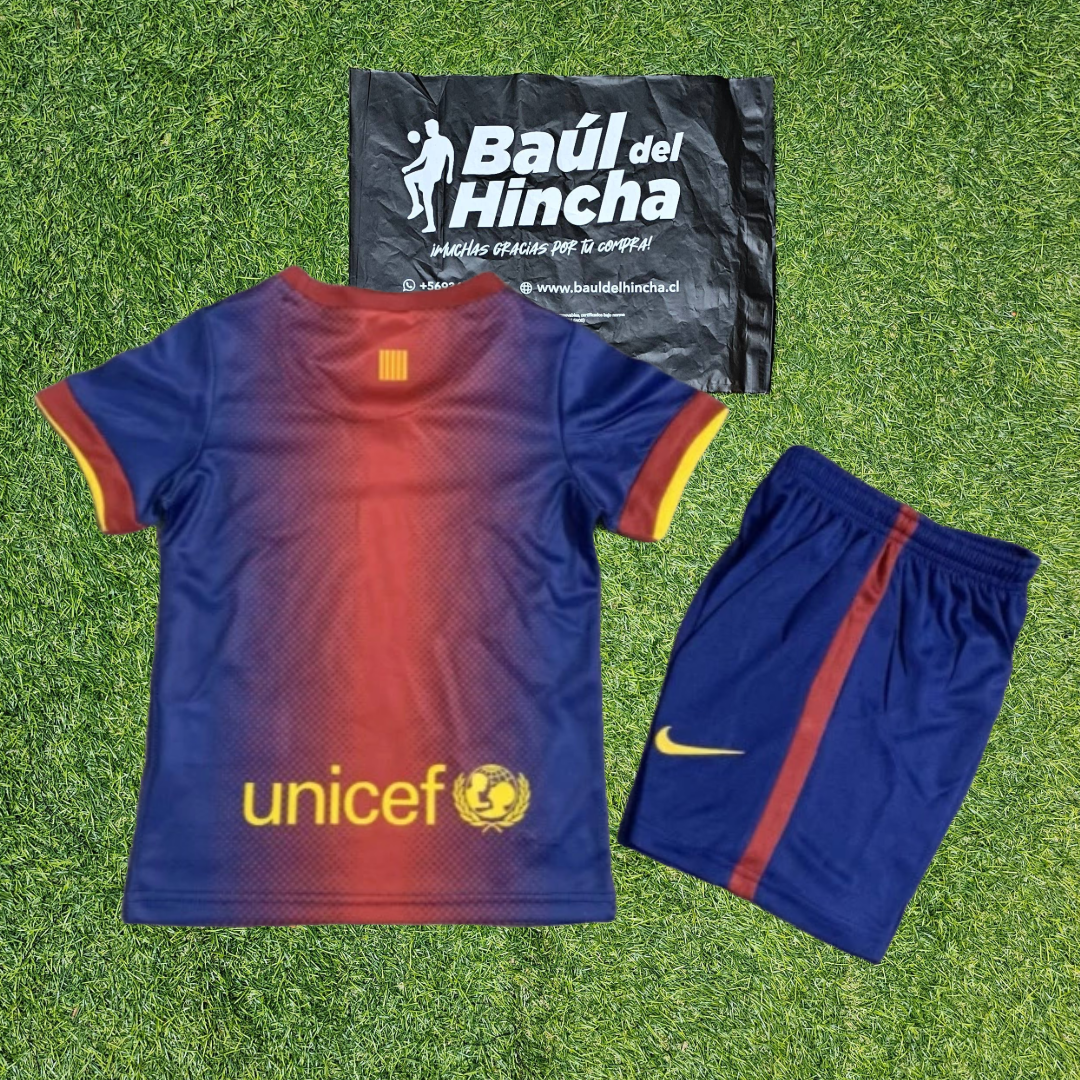 Kit Barcelona Local 2012-2013 Versión Retro Infantil Niño