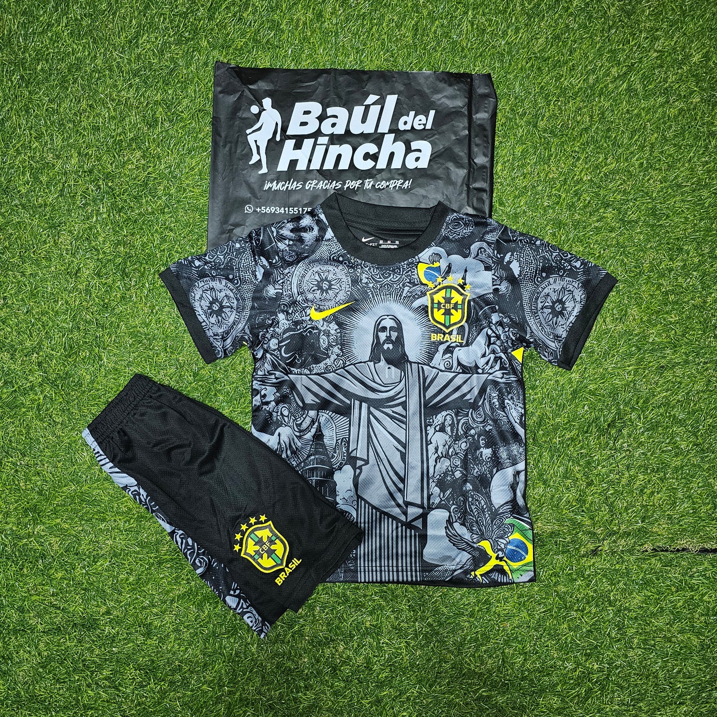 Kit Brasil Edición Especial Cristo redentor 2024 Versión Infantil Niño