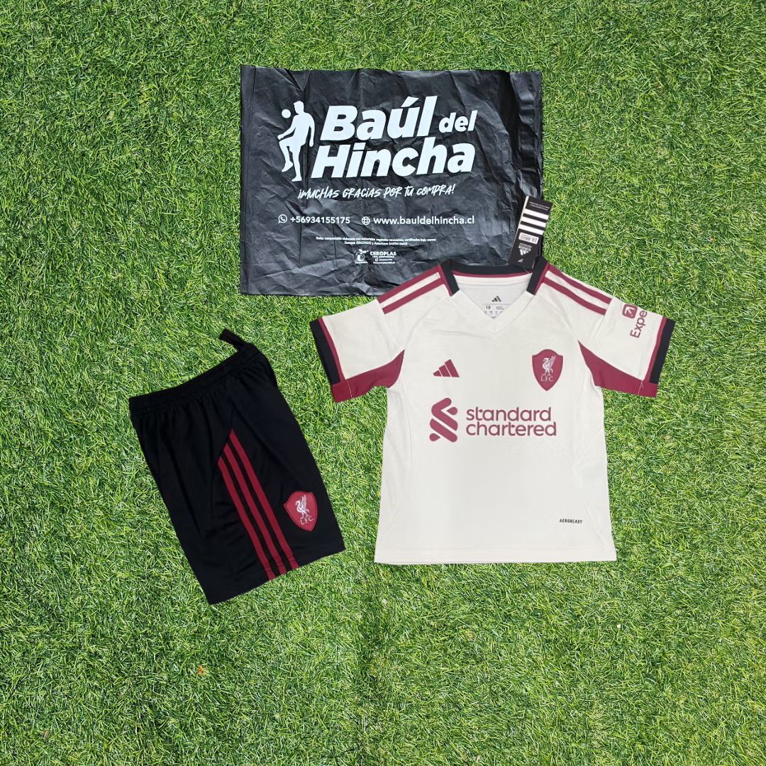 Kit Liverpool Visita 2025-2026 Versión Infantil Niño