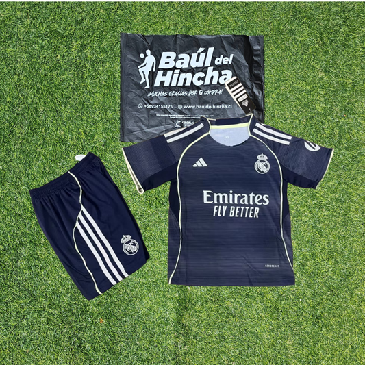 Kit Real Madrid Visita 2025-2026 Versión Infantil Niño