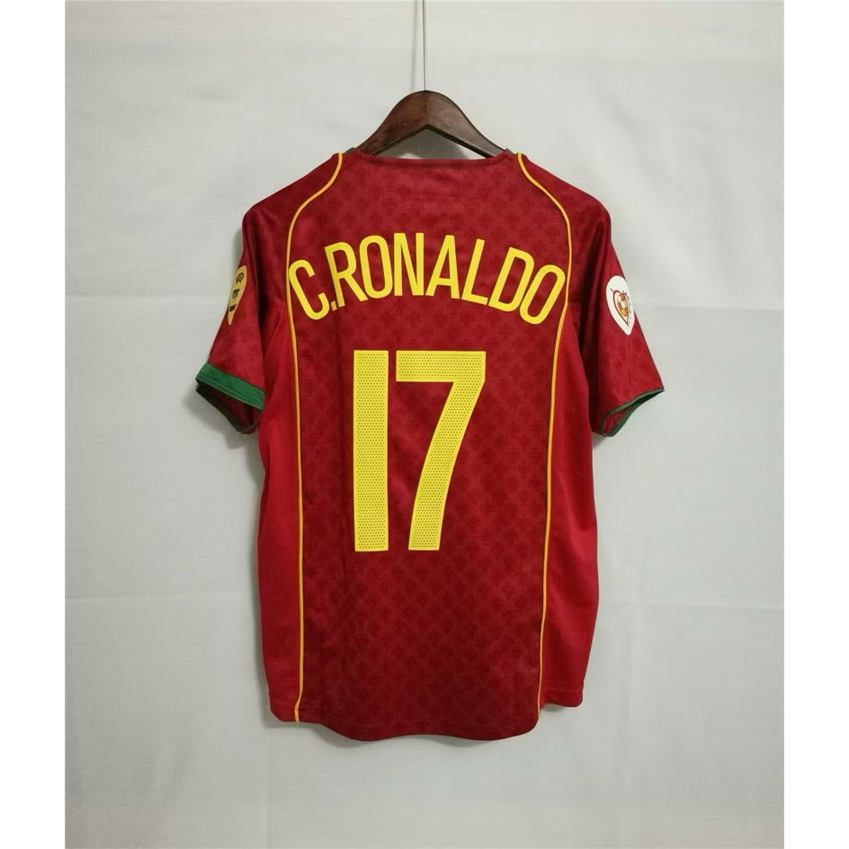 Camiseta Portugal Local 2004 Versión Retro Fan