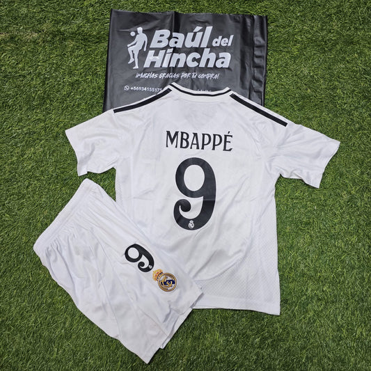 Kit Real Madrid Local 2024-2025 Versión Infantil Niño