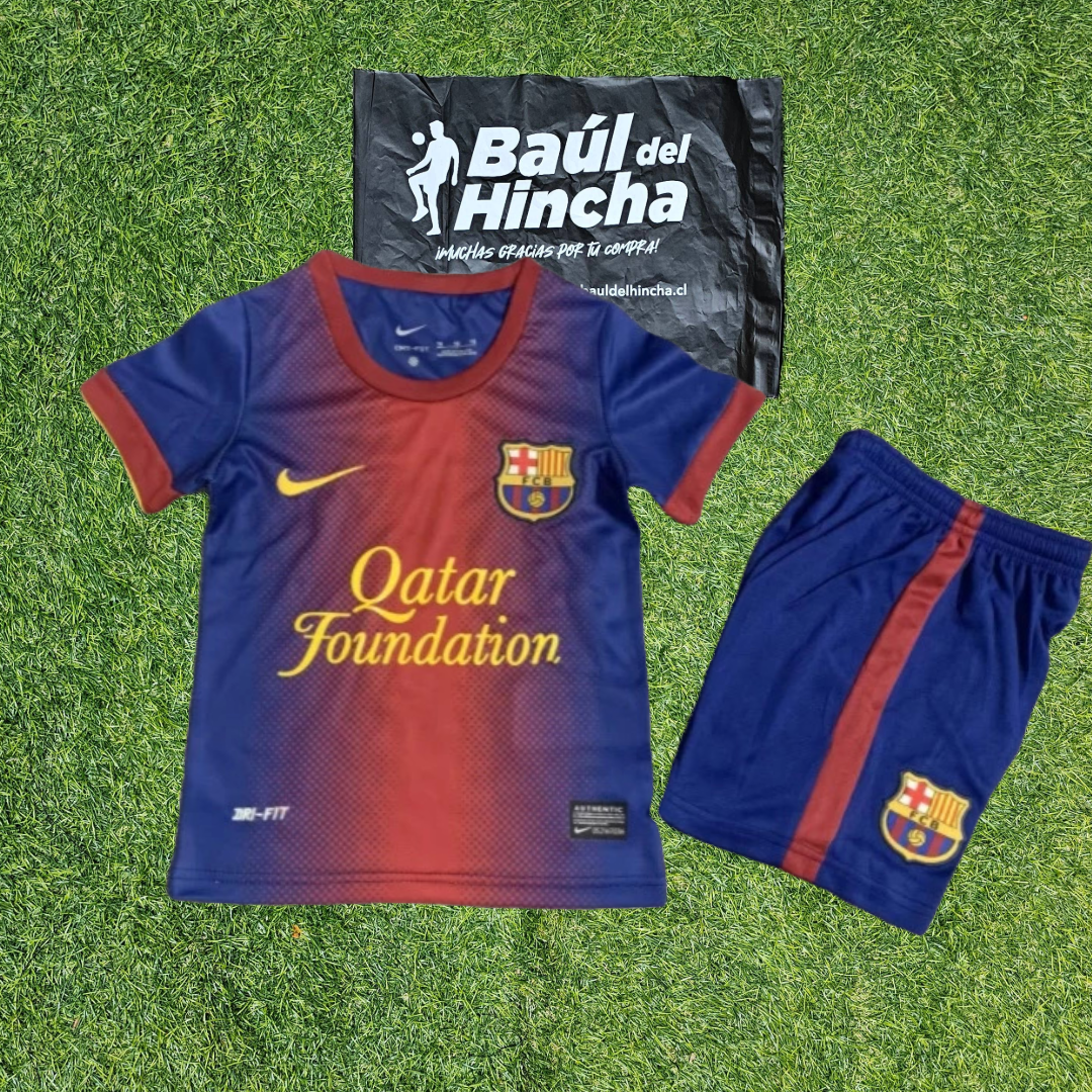 Kit Barcelona Local 2012 / 2013 retro Niño