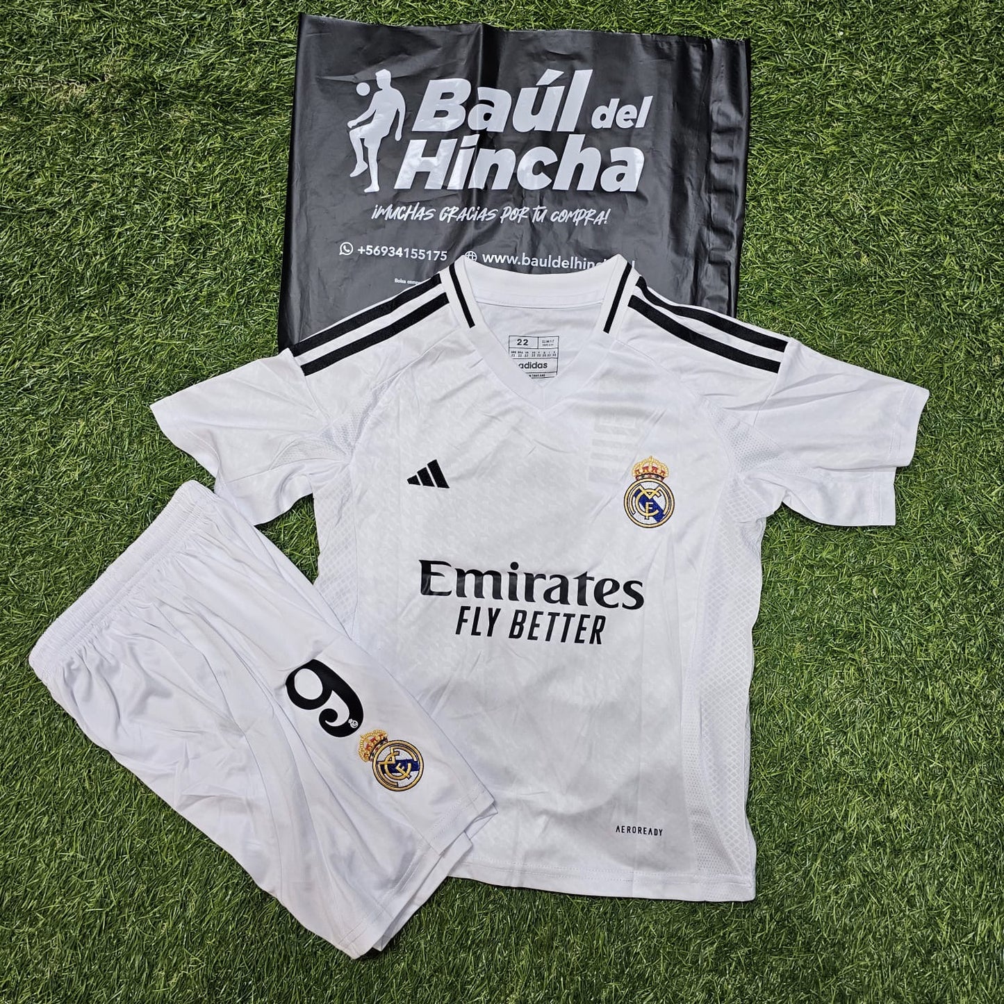 Kit Real Madrid Local 2024-2025 Versión Infantil Niño