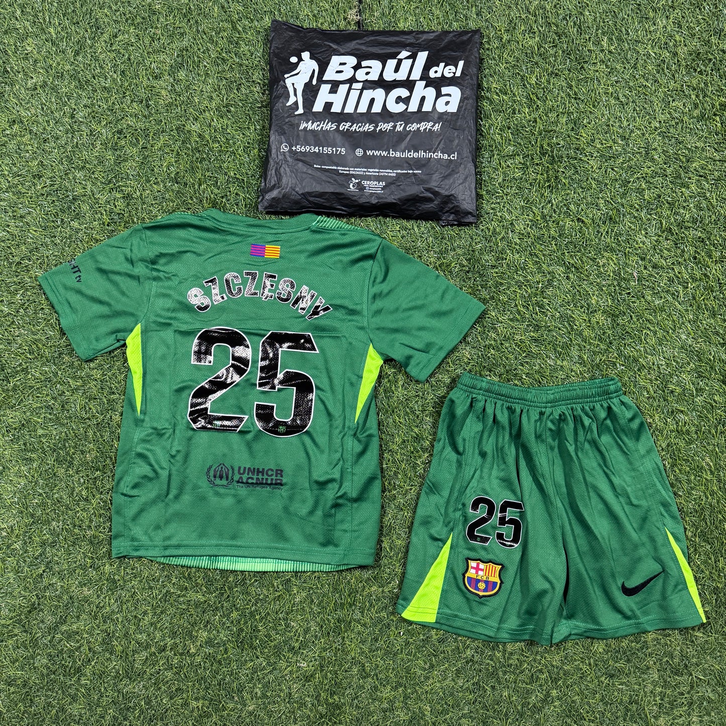 Kit Barcelona Arquero/Portero INFANTIL/NIÑO 2025-2026 un