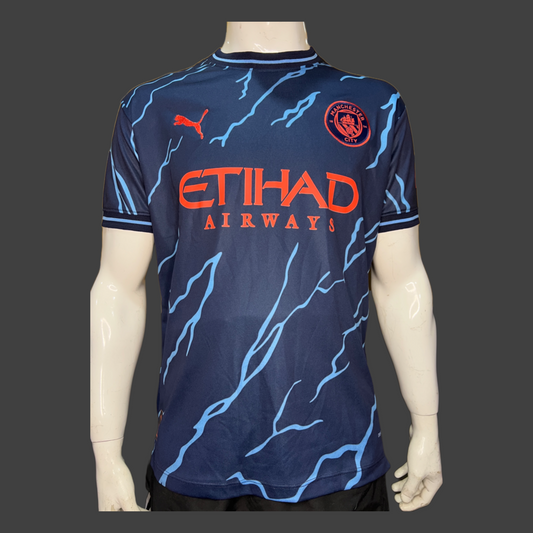 Camiseta Manchester City Versión 2023-2024 Versión Infantil Niño Fan