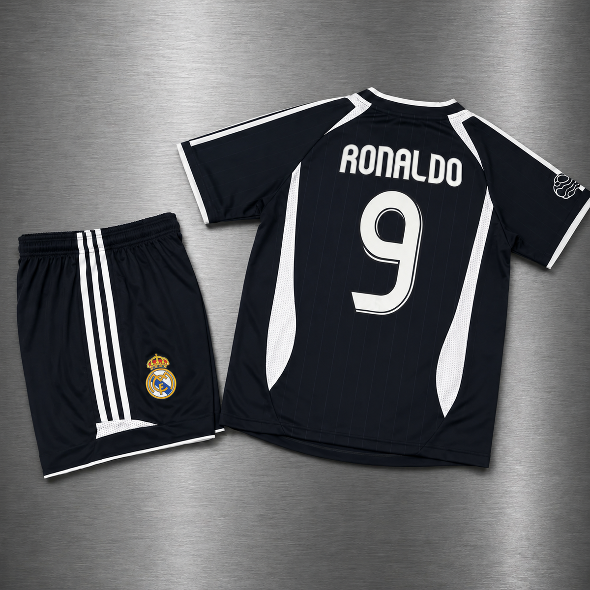 Kit Real Madrid Visita 2006-2007 Versión Retro Infantil Niño