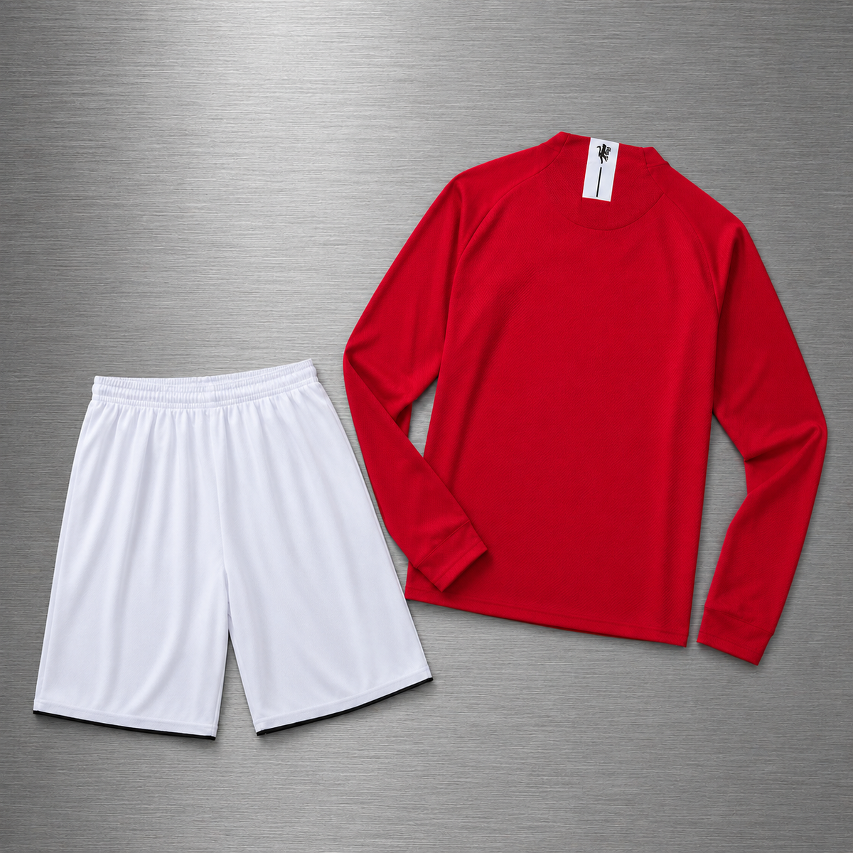 Kit Manchester United Manga Larga 2007-2008 Versión Infantil Niño Retro