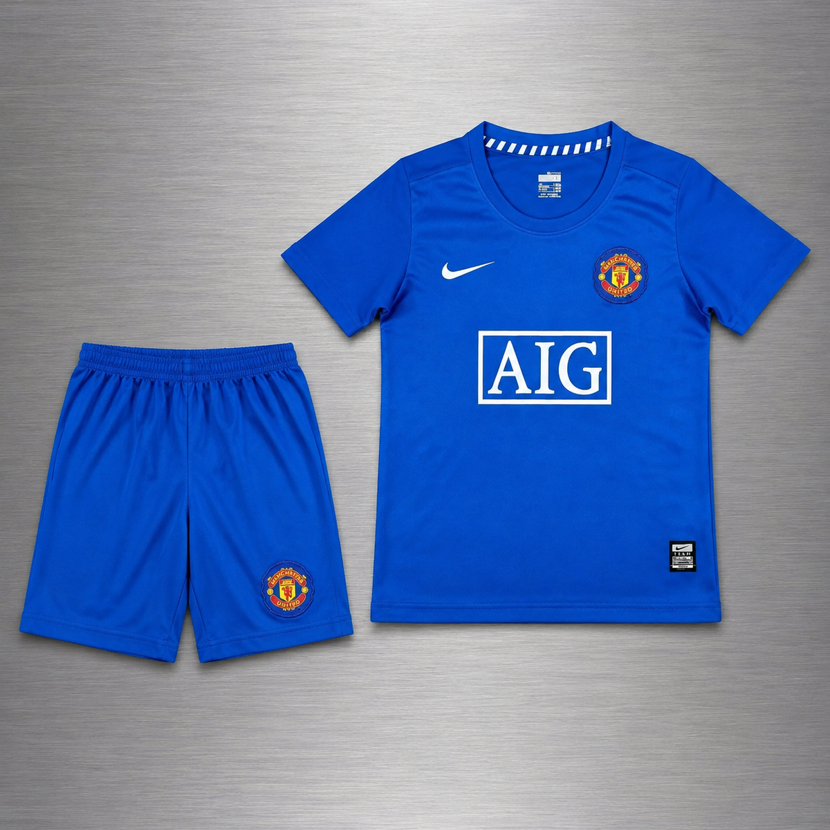 Kit Manchester United Tercera 2007-2008 Versión Retro Infantil Niño