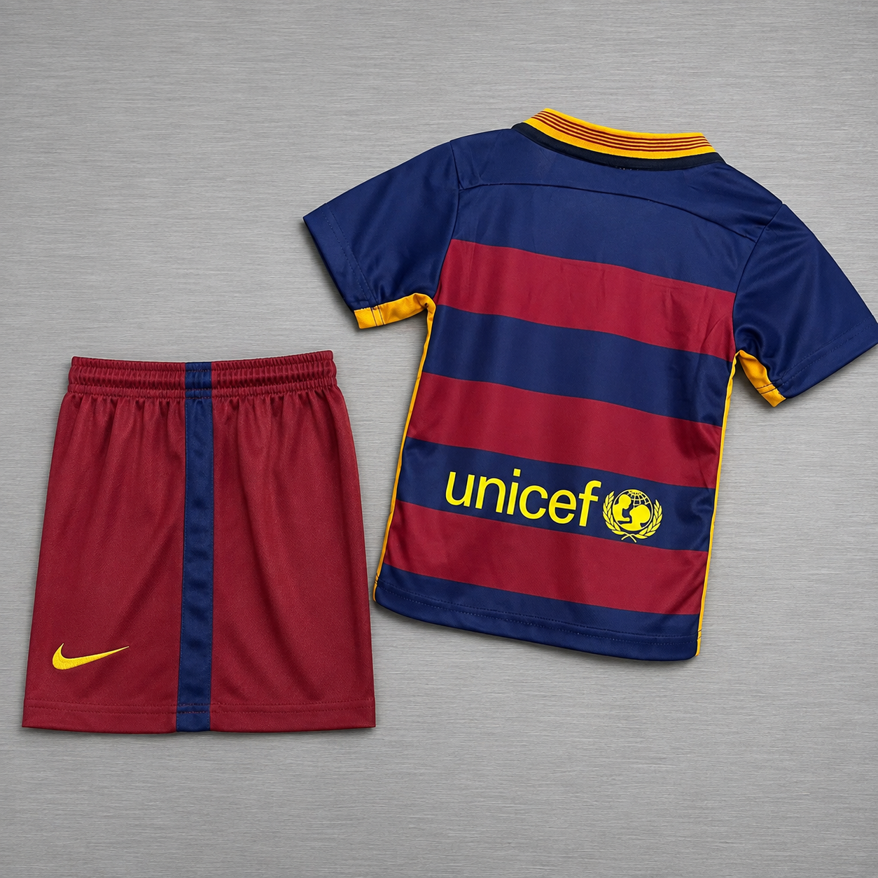 Kit Barcelona Local 2015-2016 Versión Infantil Niño Retro