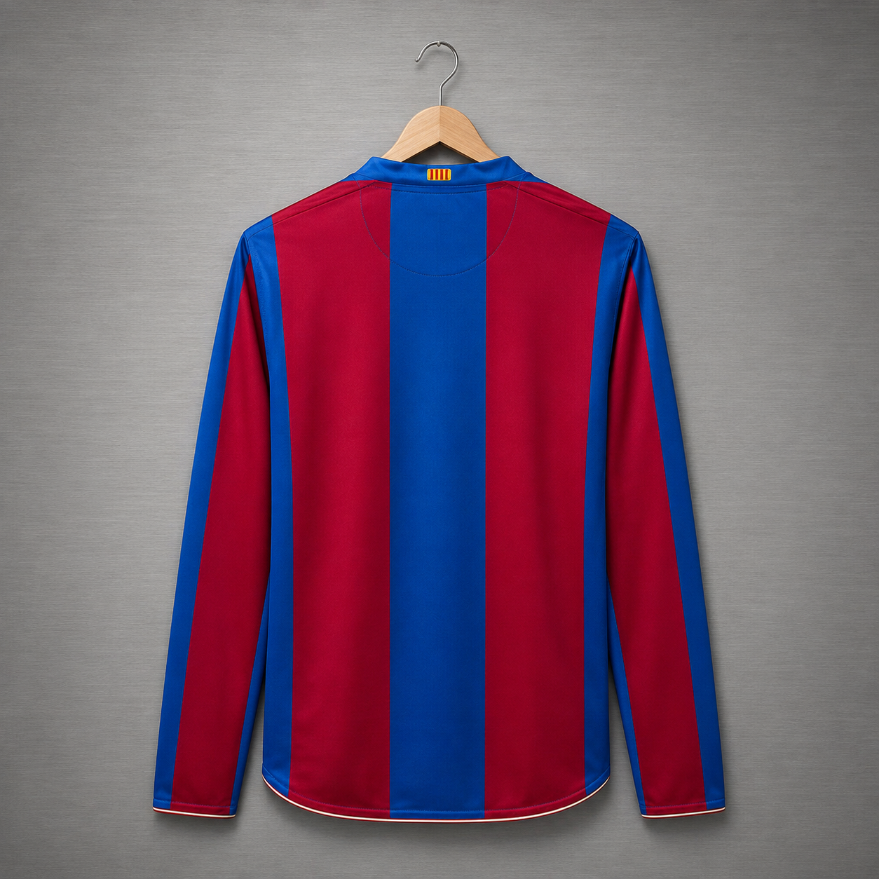 Camiseta Barcelona Local 2007-2008 Manga Larga Versión Retro