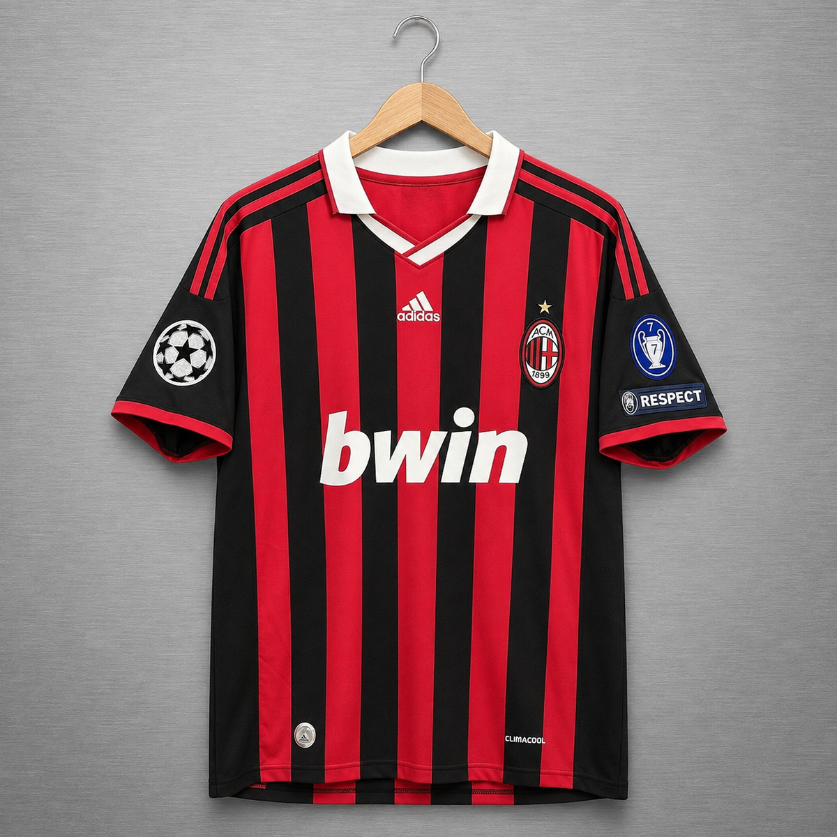 Camiseta Milán Local 2009-2010 Versión Retro