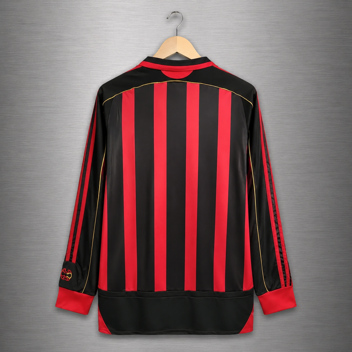 Camiseta Milán Local Manga Larga 2006-2007 Versión Retro