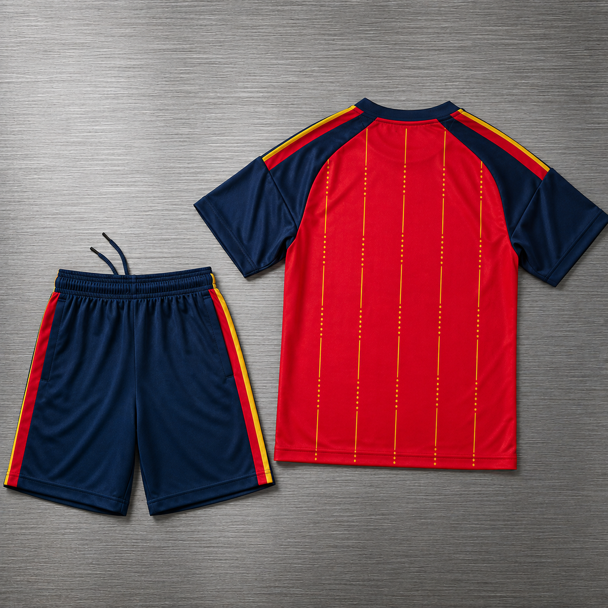 Kit España Local Campeón Mundial 2026 Versión Infantil Niño
