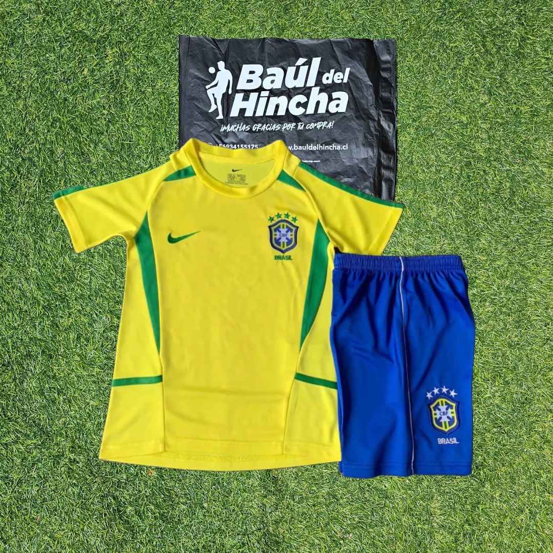 Kit Brasil Local 2002 Versión Infantil Niño Retro