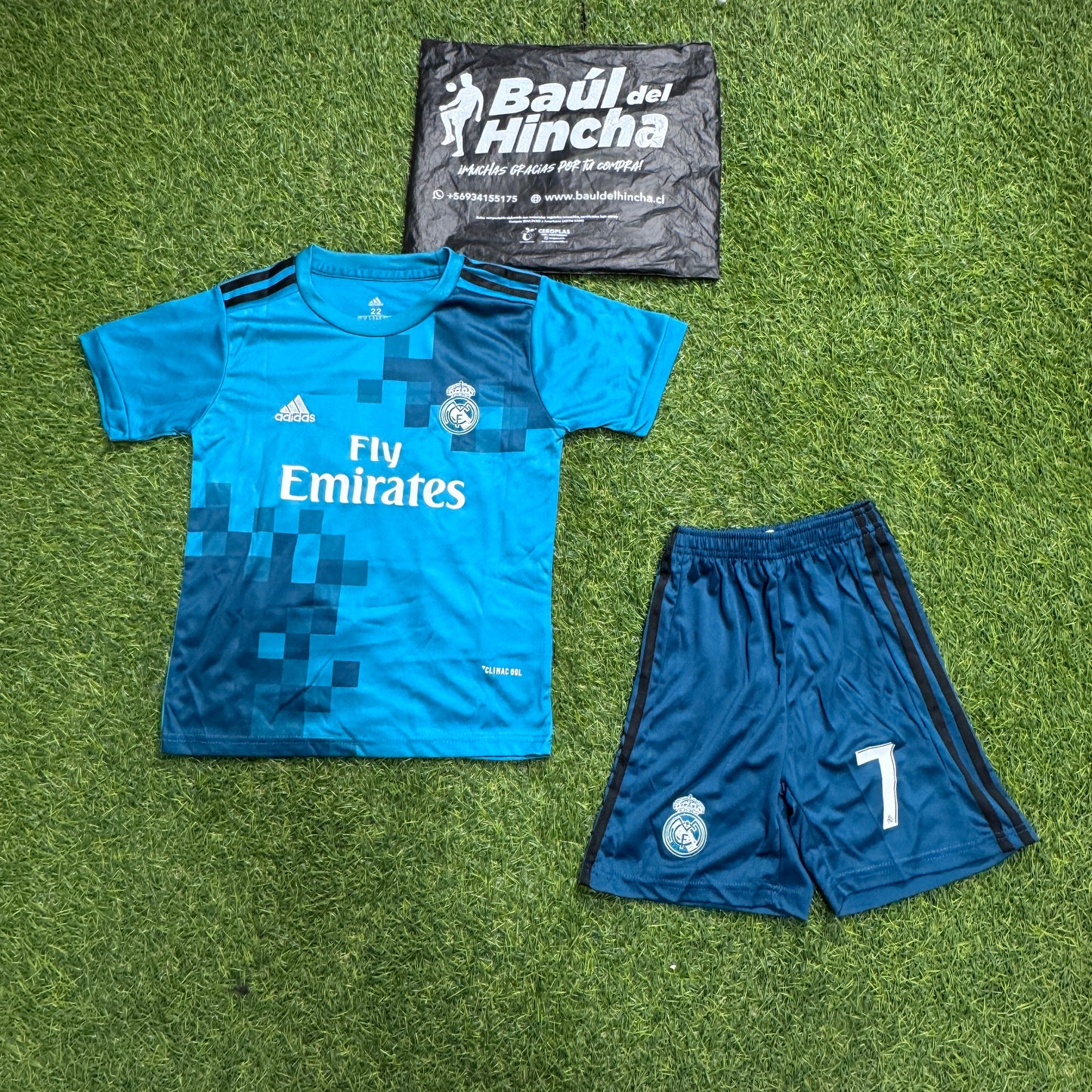 Kit Real Madrid Tercera 2017-2018 Retro Niño