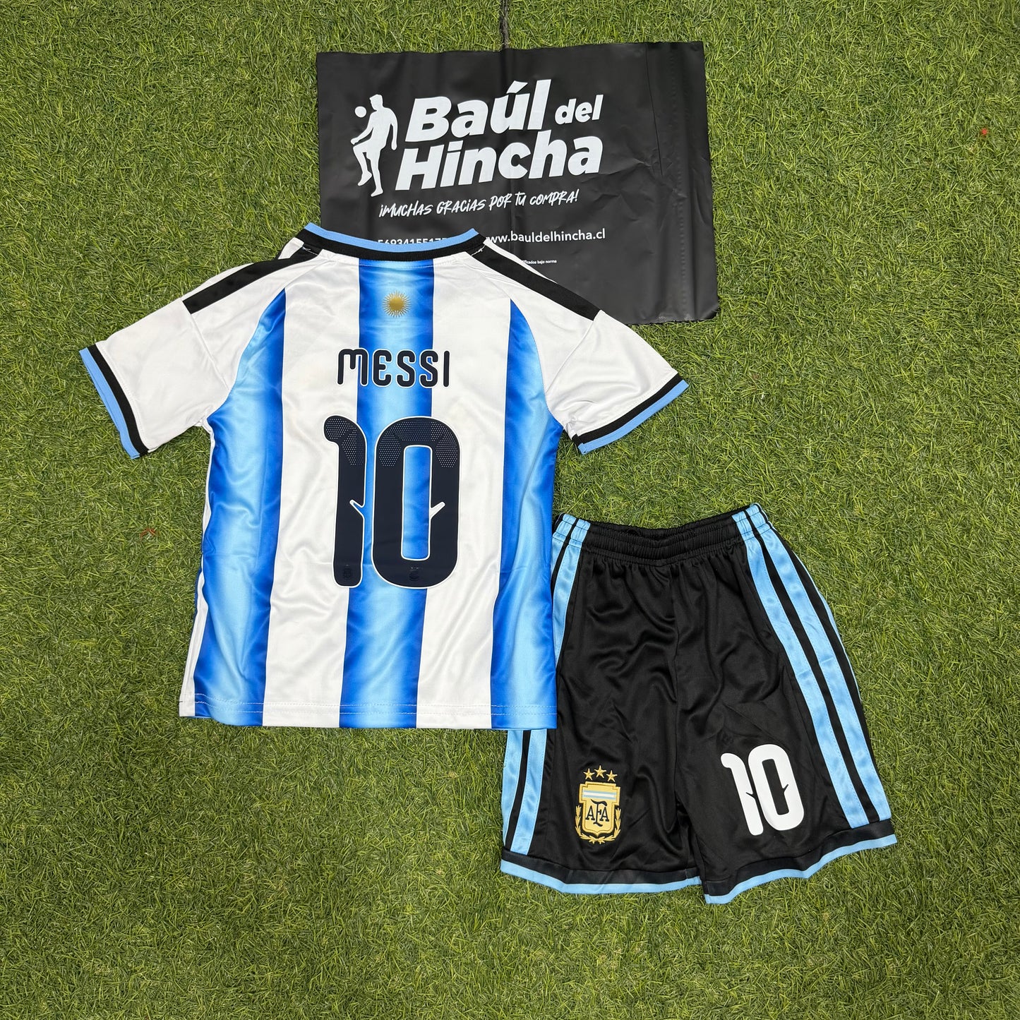 Kit Argentina Local Mundial 2026 Versión Infantil Niño