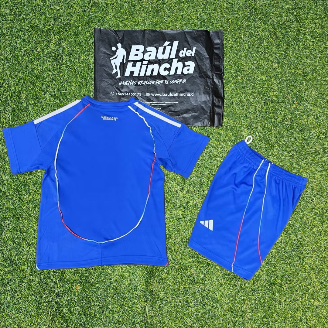 Kit Univerisdad de Chile Local 2025-2026 Versión Infantil Niño