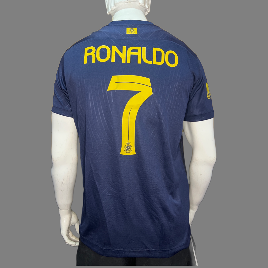 Camiseta RONALDO Al Nassr Visita Niño 2023-2024 Version Fan