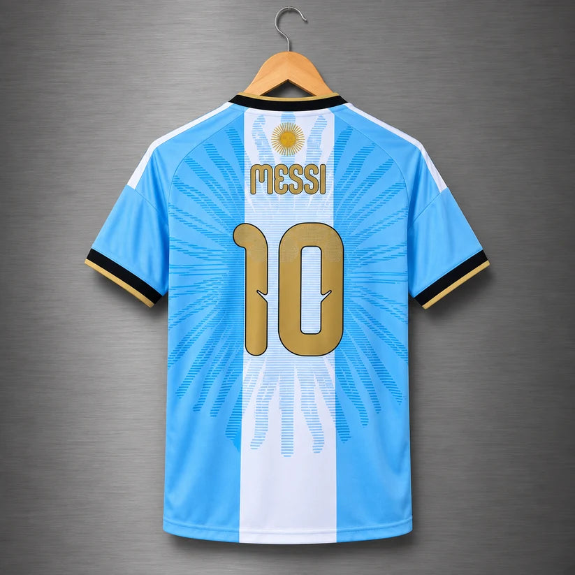 Camiseta Argentina 2026 x Messi 2026 Versión Básica