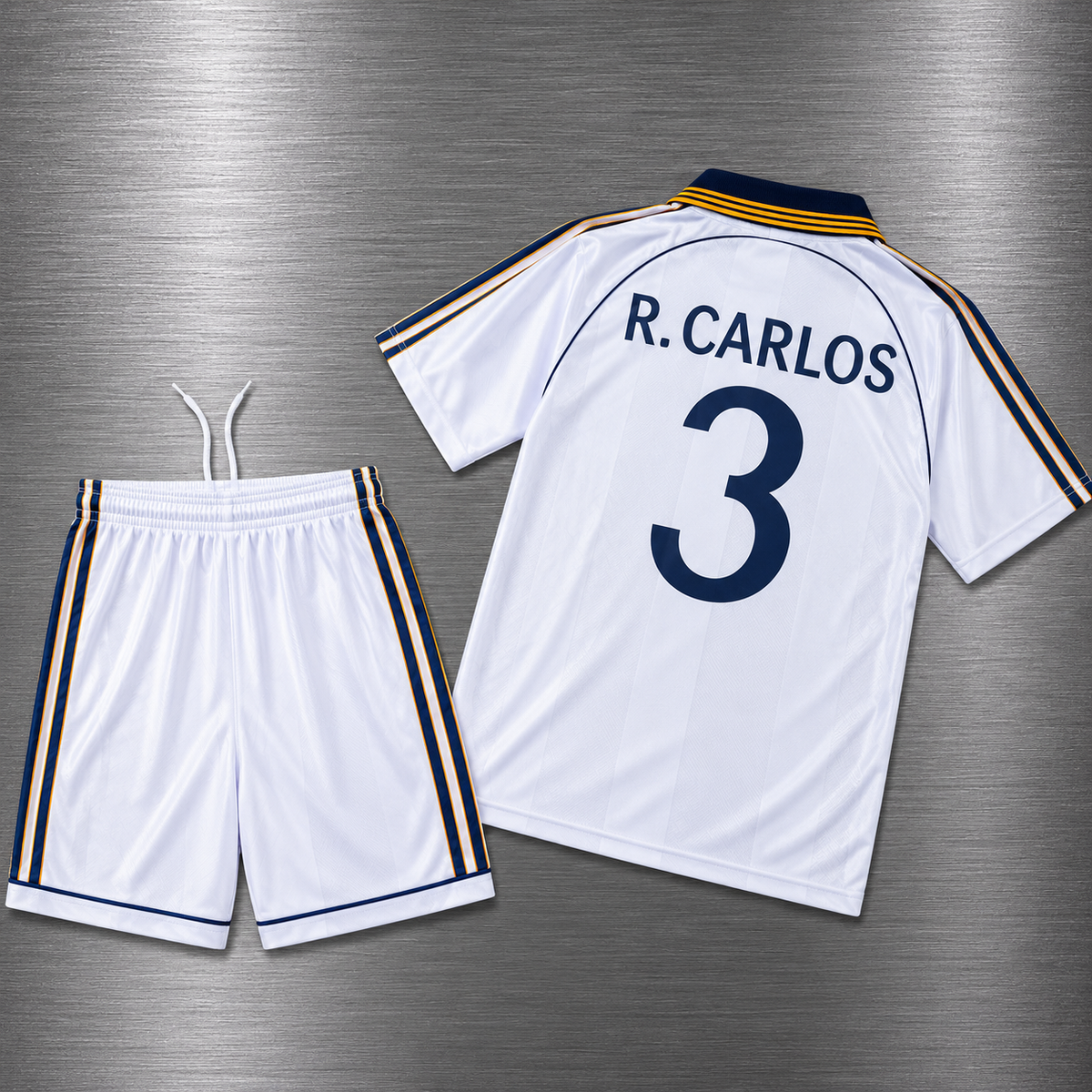 Kit Real Madrid Local 1999 2000 Versión Infantil Niño Retro