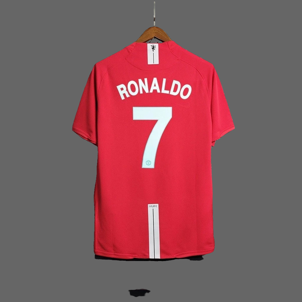 Camiseta Manchester United Local 2007-2008 Versión Fan