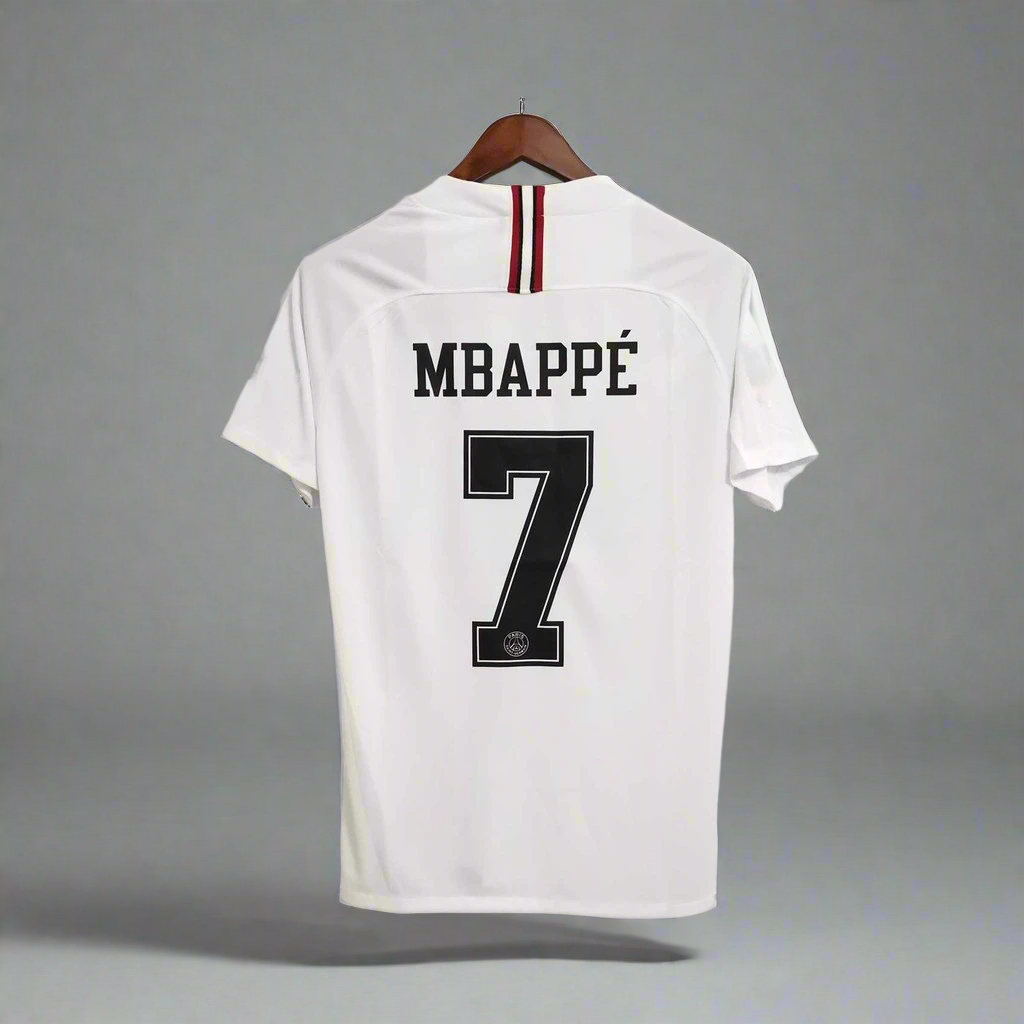 Camiseta PSG Tercera Blanca 2018-2019 Versión Retro