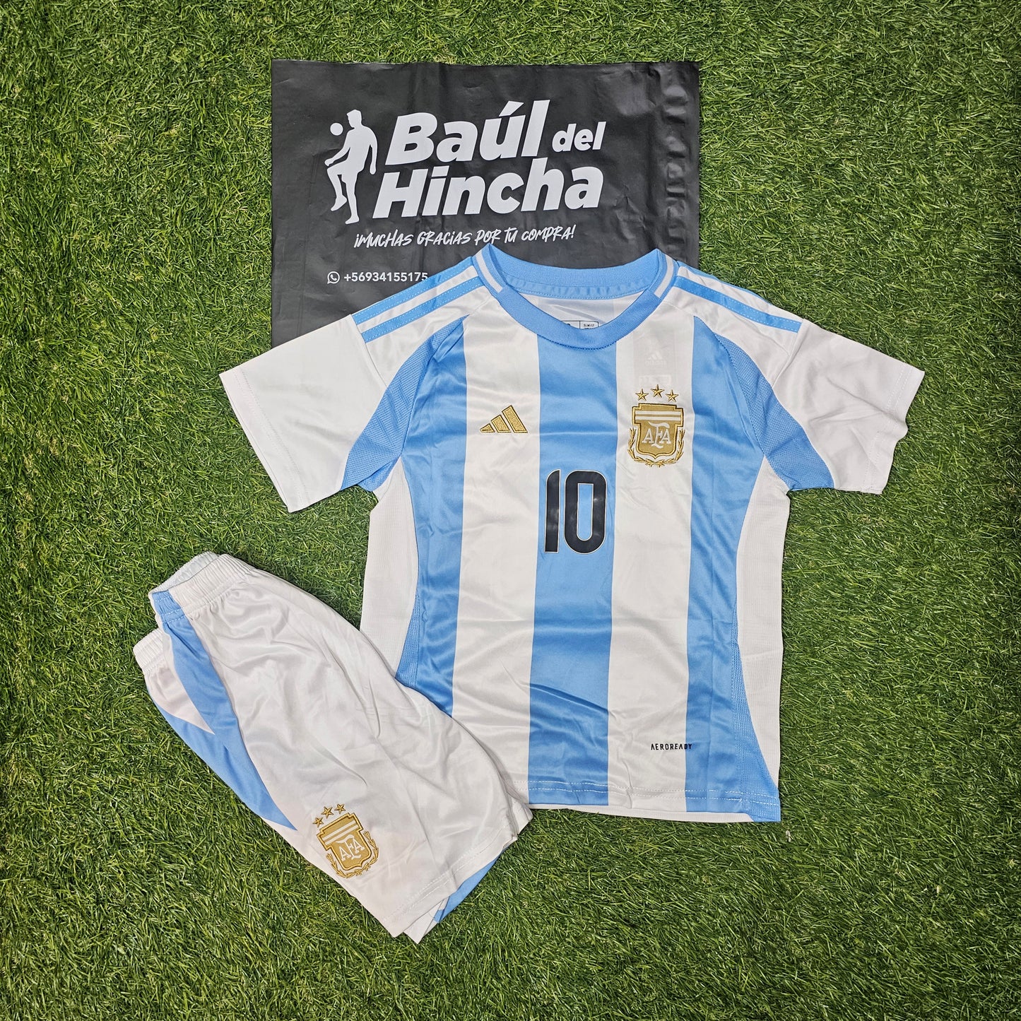 Kit Argentina Local 2024 Versión Infantil Niño
