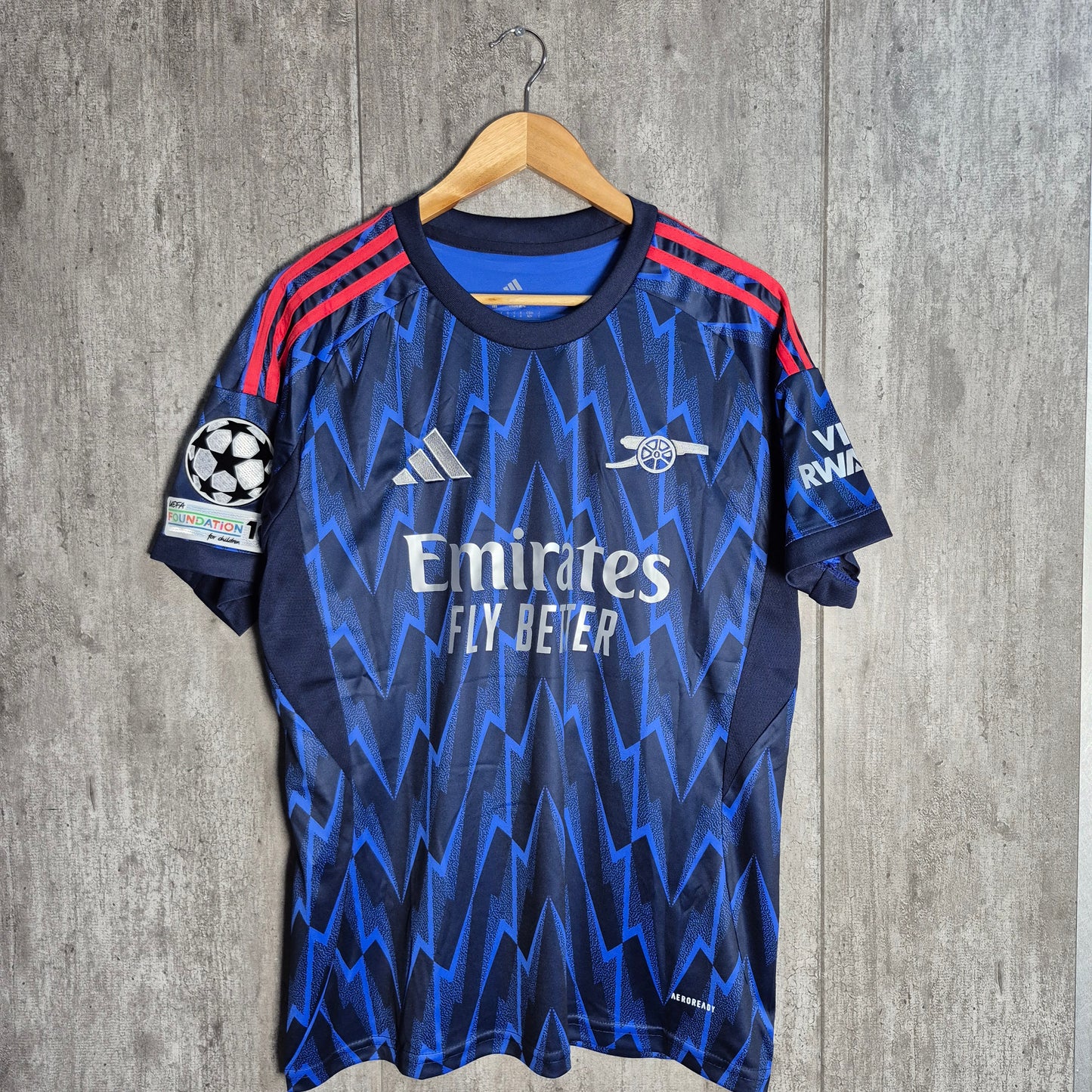 Camiseta Arsenal Visita 2025-2026 Versión Fan