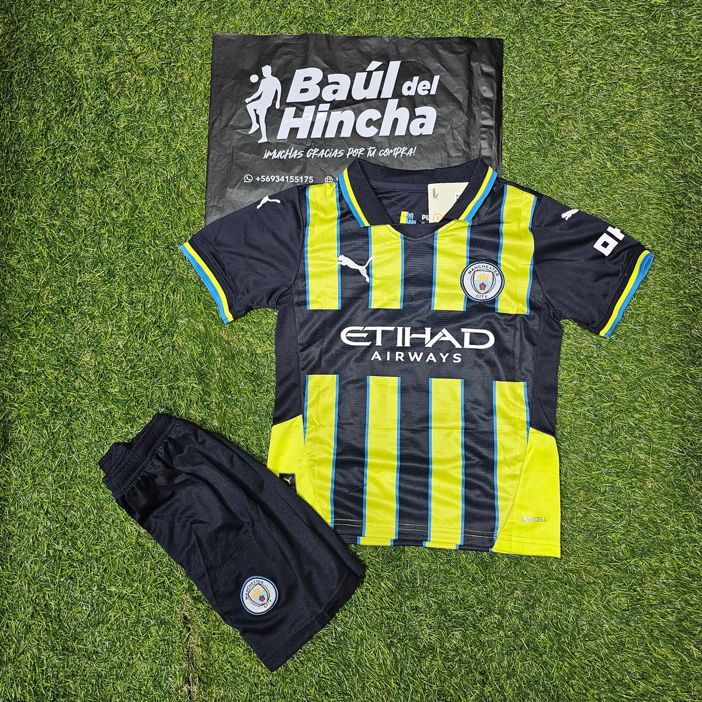 Kit Manchester City Visita 2024-2025 Versión Infantil Niño