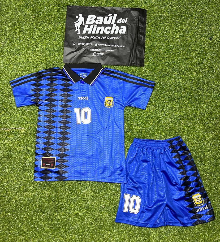 Kit Argentina 1994 Versión Infantil Niño Retro
