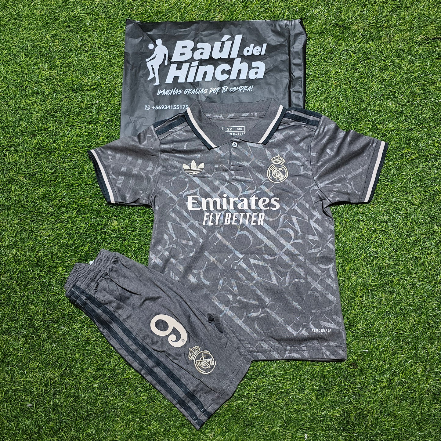 Kit Real Madrid Tercera 2024-2025 Versión Infantil Niño