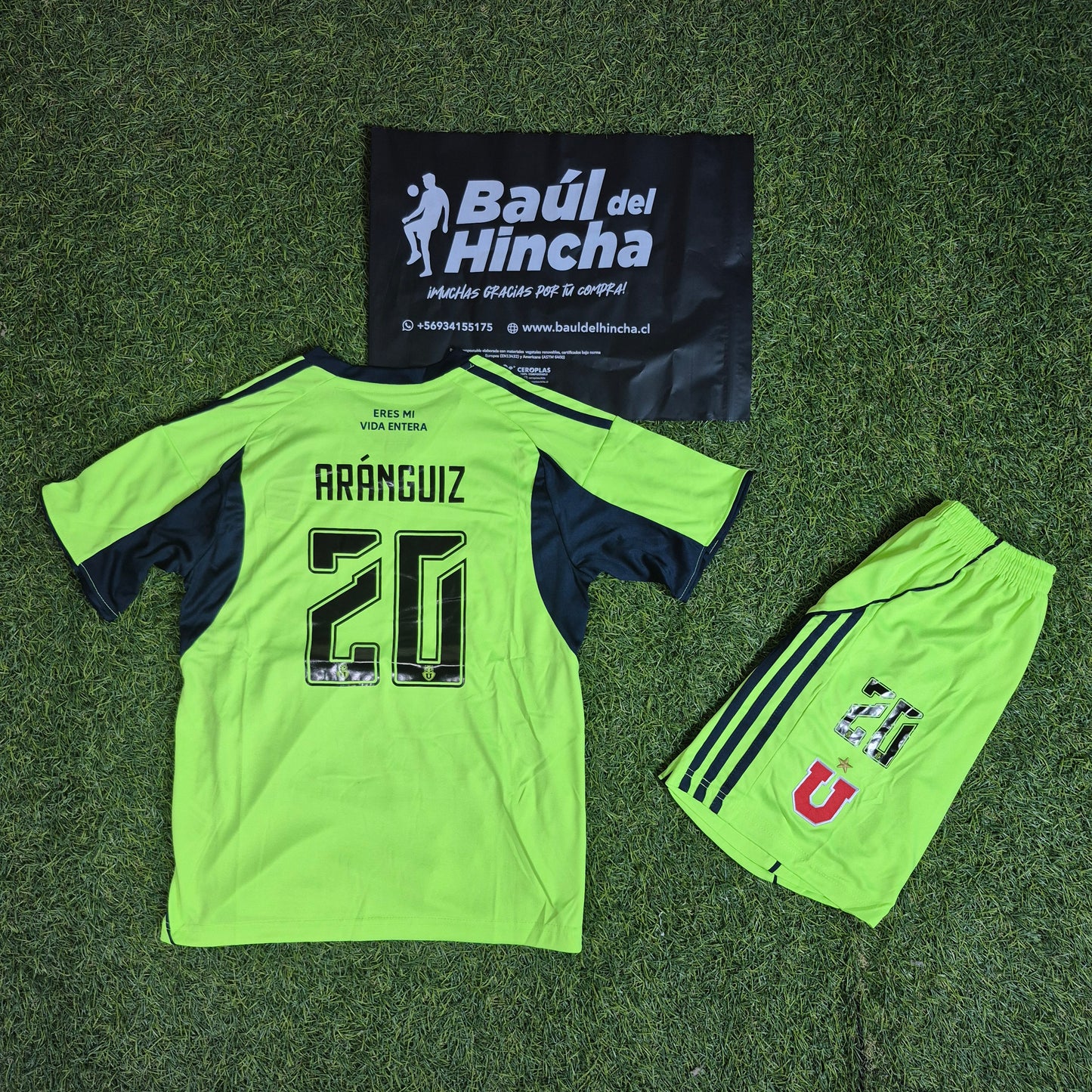 Kit Universidad de Chile Tercera 2025-2026 Versión Infantil Niño