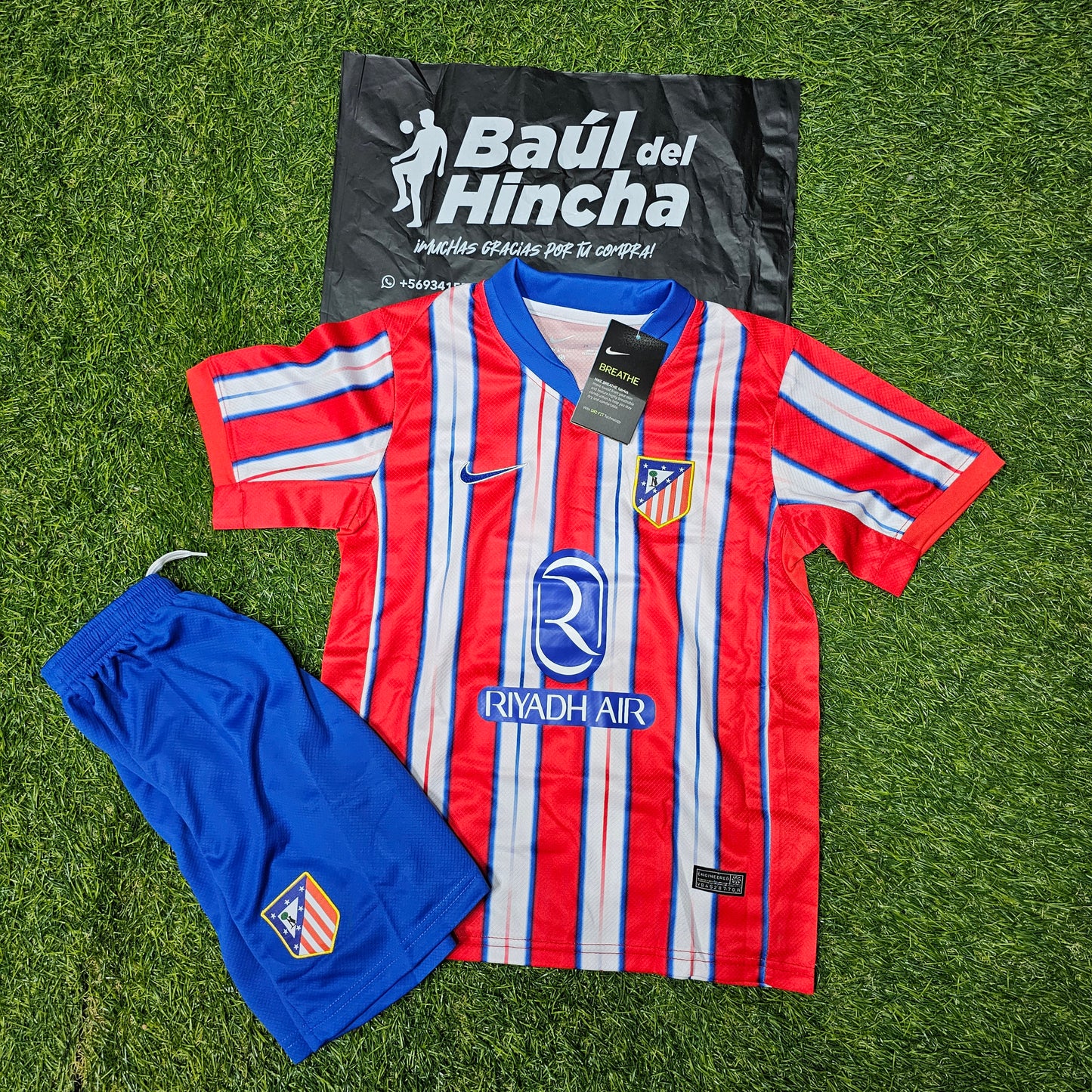Kit Atletico de Madrid Local Niño 2024 / 2025