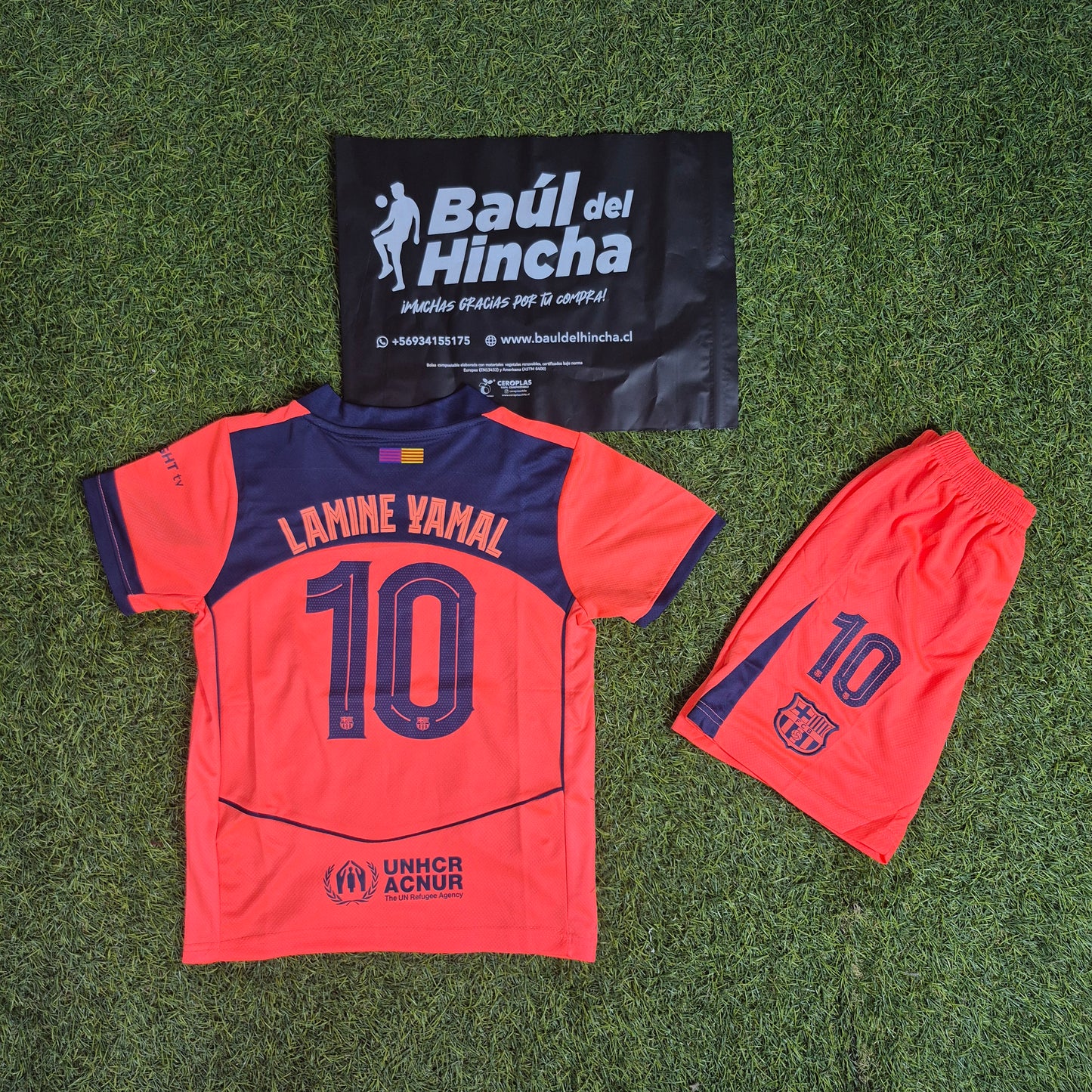Kit Barcelona Tercera 2025-2026 Versión Infantil Niño