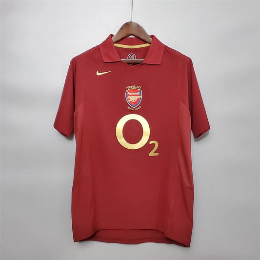 Camiseta Arsenal Visita 2005-2006 Versión Retro