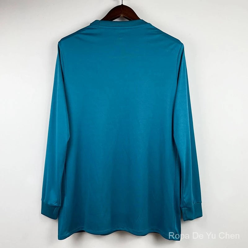 Camiseta Real Madrid Tercera Manga Larga 2017-2018 Versión Retro