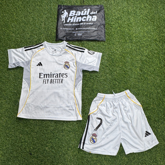 Kit Real madrid Local NIÑO 2025-2026