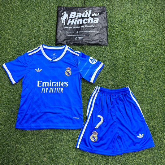 Kit Real madrid Tercera NIÑO 2025-2026