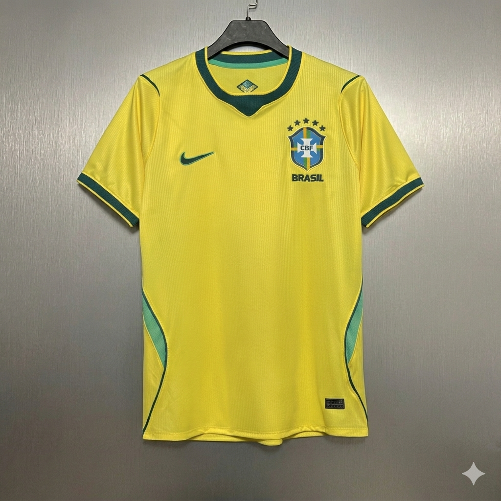 Camiseta Brasil  Local Mundial 2026 Version Fan