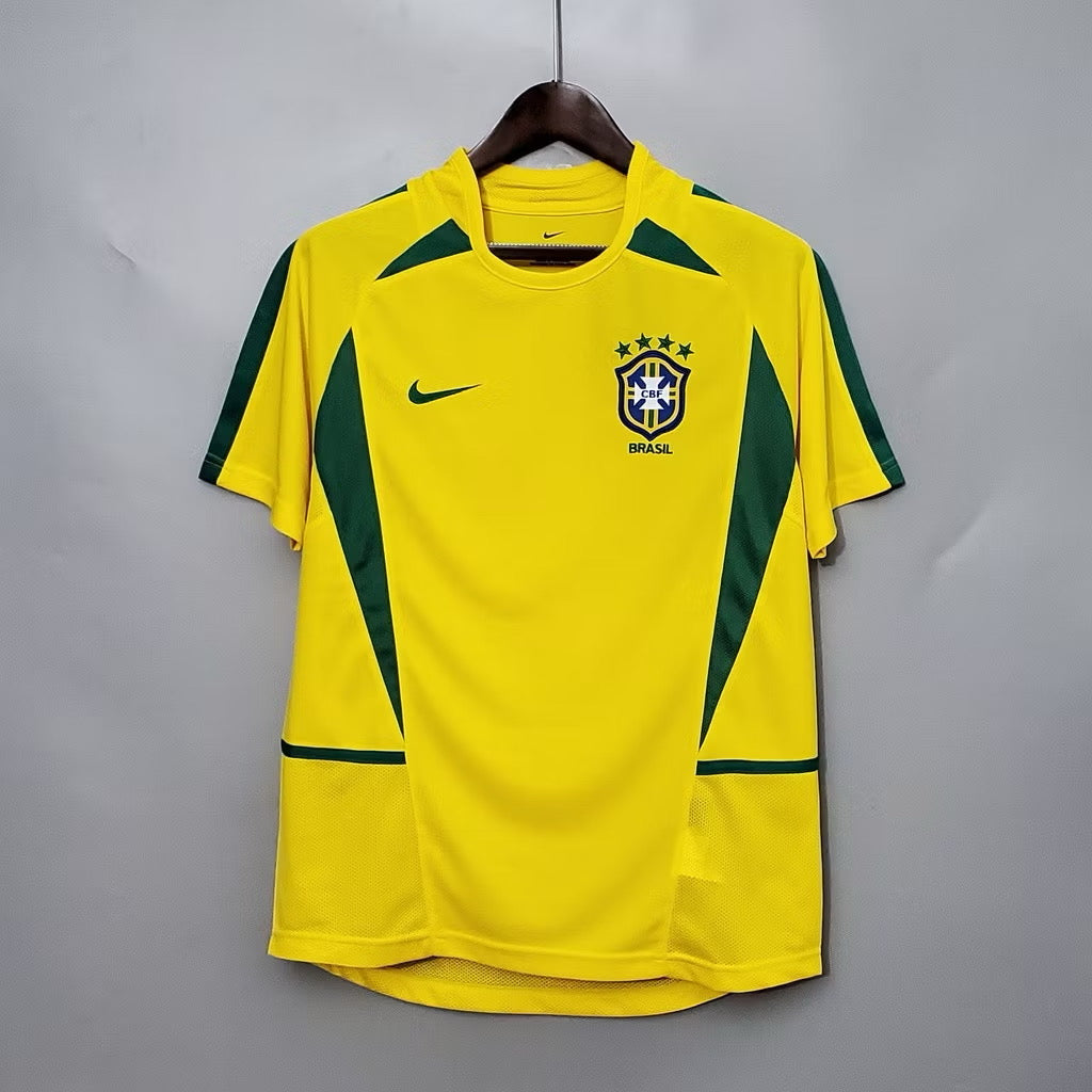 Camiseta Brasil Local 2002 Versión Retro