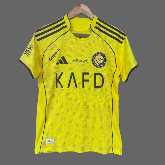 Camiseta Al-Nassr Local Cristiano Ronaldo 2025-2026 Versión Infantil Niño