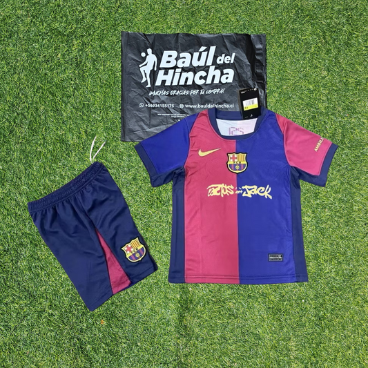 Kit  Barcelona Travis Scott NIÑO 2025
