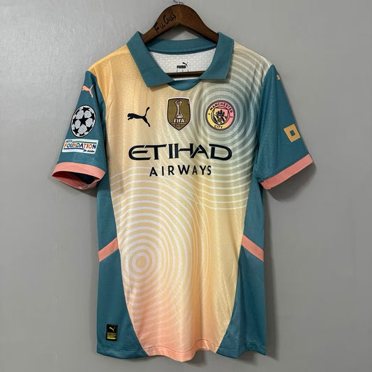 Camiseta Manchester City  Edicion Oasis.2024-2025 Versión Fan