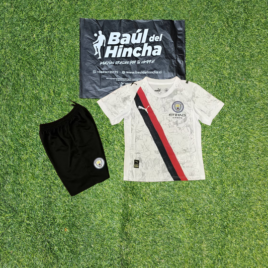 Kit Manchester city Visita NIÑO 2025-2026