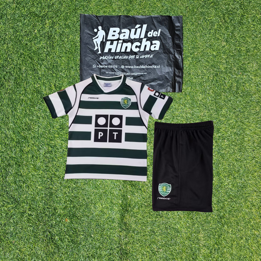Kit  Sporting Lisboa Local 2001-2003 niño Retro