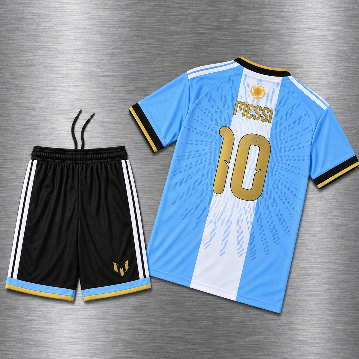 Kit Argentina Local  2026 x MESSI Versión Infantil Niño