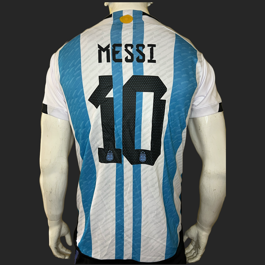 Camiseta Argentina MESSI Local NIÑO 2023 Version Fan