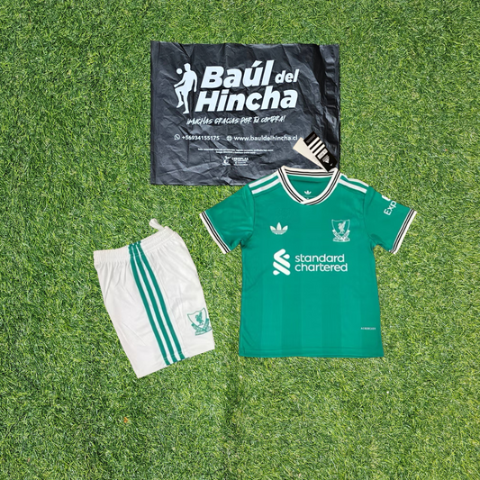 Kit Liverpool Tercera 2025-2026 Versión Infantil Niño