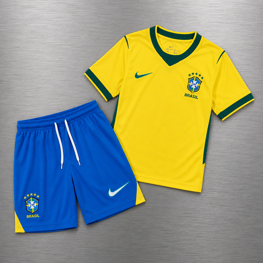 Kit Brasil Local Mundial 2026 Versión Infantil Niño